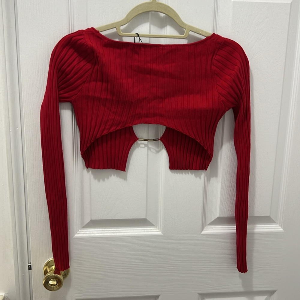 Red Crop Top - image 4